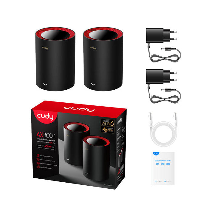 Cudy M3000 AX3000 WiFi 6 Mesh 2.5G Solution (2-Pack) (5)