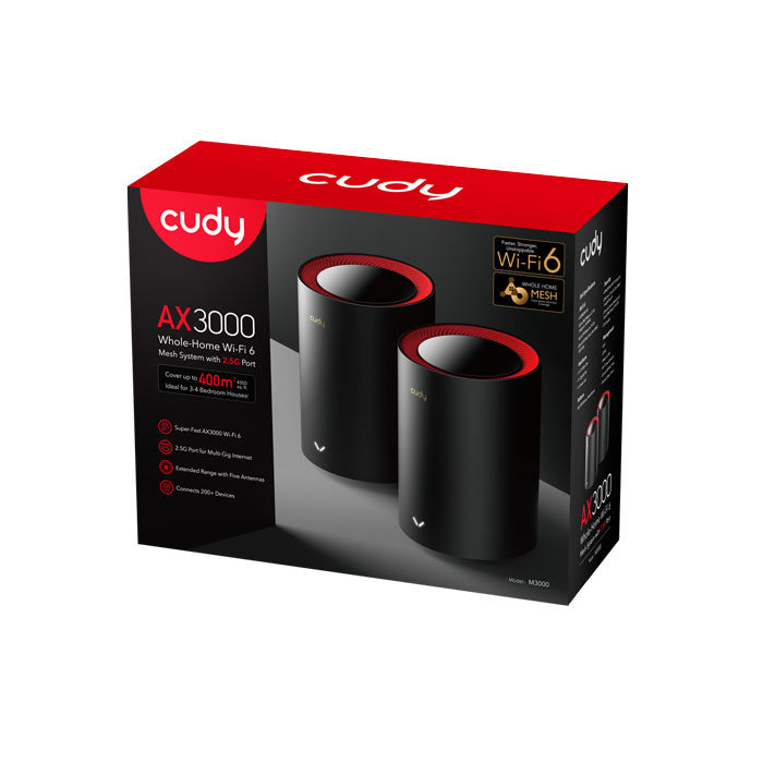 Cudy M3000 AX3000 WiFi 6 Mesh 2.5G Solution (2-Pack) By Cudy - Buy Now - AU $222.64 At The Tech Geeks Australia