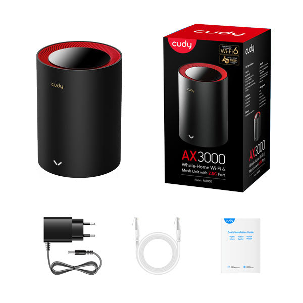 Cudy M3000 AX3000 WiFi 6 Mesh 2.5G Solution (1-Pack) By Cudy - Buy Now - AU $115.73 At The Tech Geeks Australia