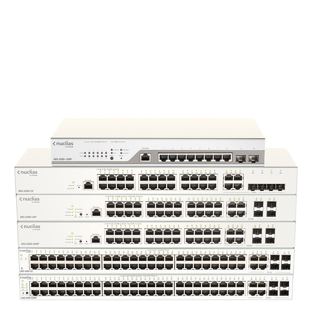 DBS-2000-52MP+Q - D-Link 52-Port Nuclias Cloud Managed PoE Switch