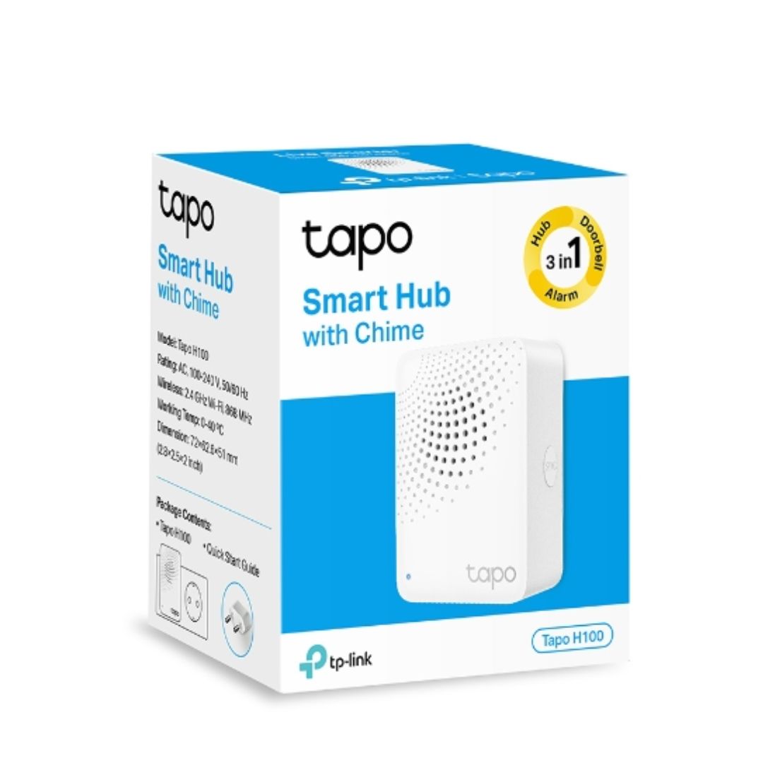 TP-Link Tapo Smart IoT Hub with Chime, Whole-Home Coverage, Low-Power Wireless Protocol , Smart Alarm, Smart Doorbell (Tapo H100) By TP-LINK - Buy Now - AU $33.46 At The Tech Geeks Australia