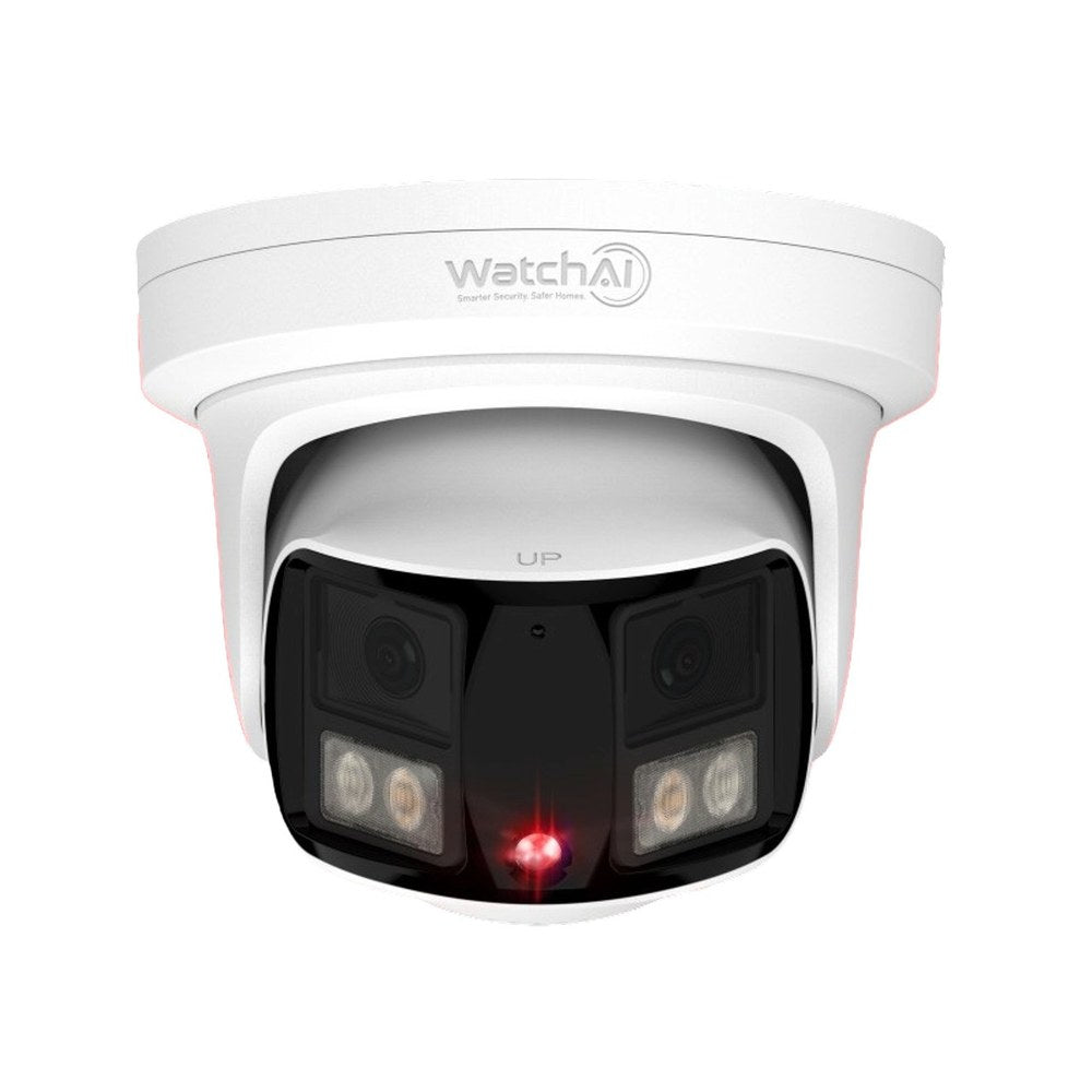 IPCAM-TF8300-2.4-D - WatchAI Panoramic Turret 180° 8MP Dual-Sensor Network Camera