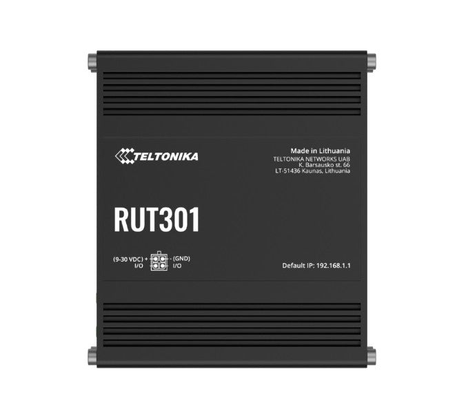 Teltonika RUT301 Industrial Ethernet Router, Rugged Industrial Ethernet Router, 5 Ethernet Ports, 2 Configurable Digital Inputs/Outputs, PSU included By Teltonika - Buy Now - AU $135.52 At The Tech Geeks Australia