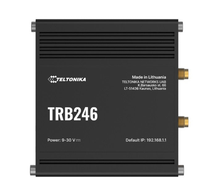 Teltonika TRB246 Industrial IoT Gateway, 4G/LTE(Cat 4), Dual SIM, Auto-Failover, Backup WAN, Supports DNP3, DLMS, Modbus, PSU excluded By Teltonika - Buy Now - AU $351.68 At The Tech Geeks Australia