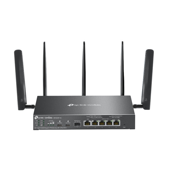TP-Link ER706WP-4G Omada 4G+ Cat6 AX3000 Gigabit VPN Gateway with 4-Port PoE+, 574Mbps at 2.4 GHz + 2402 Mbps at 5 GHz (HE160) Wi-Fi Speed, 300 Mbps D By TP-LINK - Buy Now - AU $445.59 At The Tech Geeks Australia