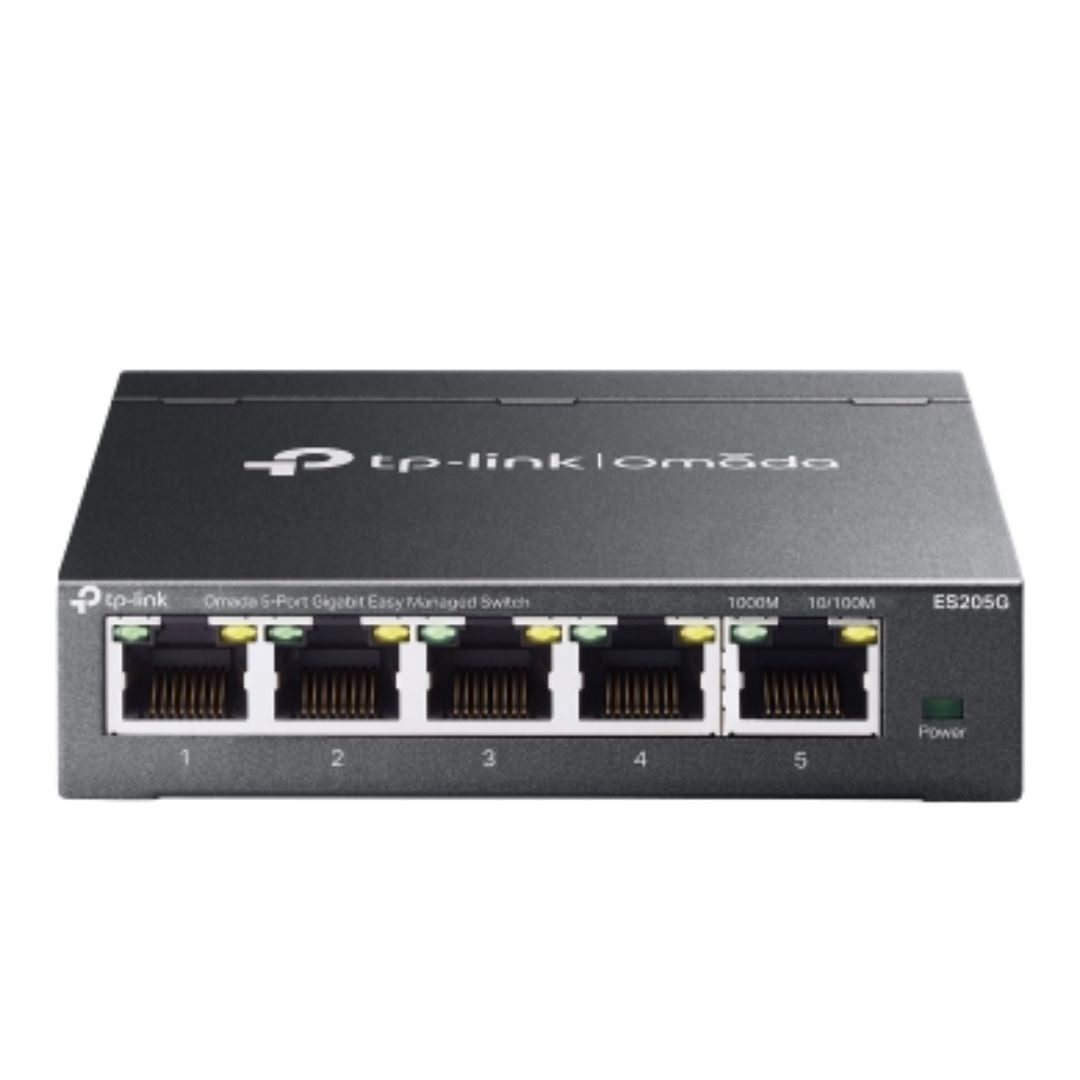 TP-Link ES205G Omada 5-Port Gigabit Easy Managed Switch by Omada SDN, VLAN, QoS, IGMP Snooping, Loop Prevention, Port Isolation By TP-LINK - Buy Now - AU $41.97 At The Tech Geeks Australia