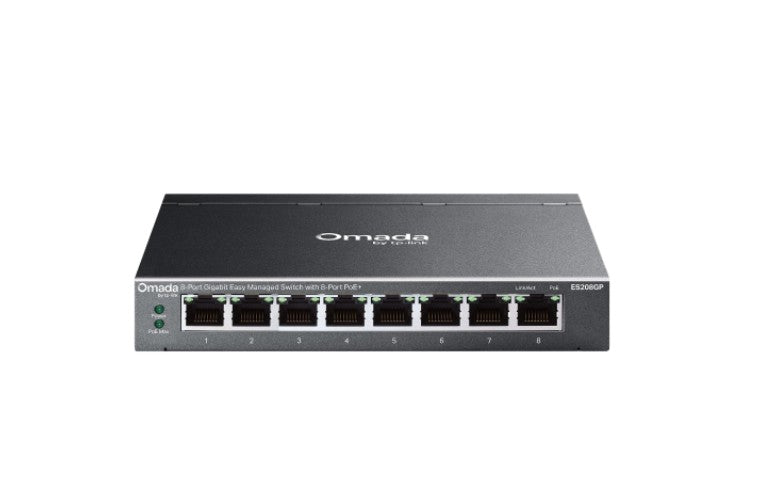 TP-Link ES208GP Omada 8-Port Gigabit Easy Managed Switch with 8-Port PoE+ By TP-LINK - Buy Now - AU $84.91 At The Tech Geeks Australia