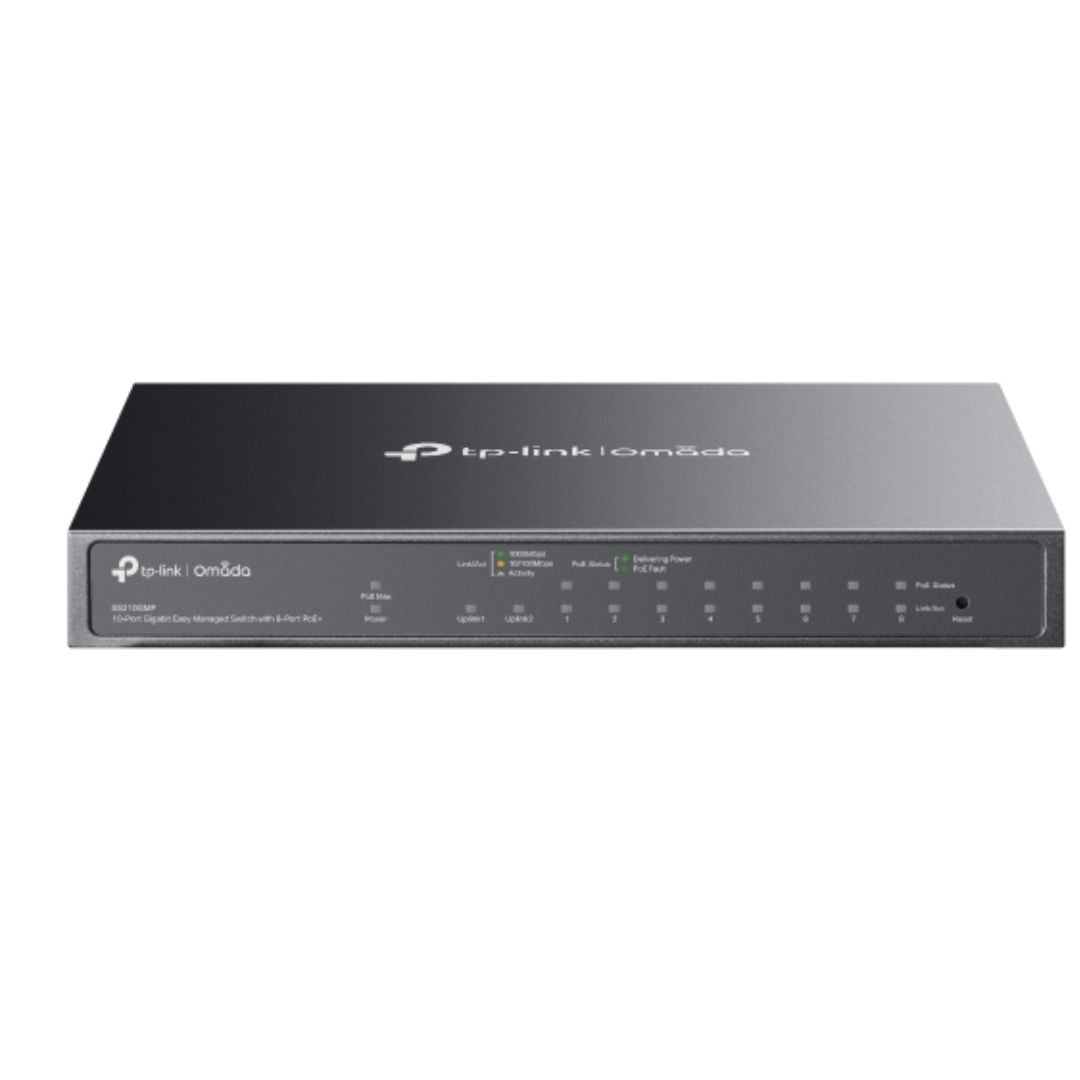 TP-Link ES210GMP Omada 10-Port Gigabit Easy Managed Switch with 8-Port PoE+, Flow Control, Loopback Detection, Port Isolation, Port Mirroring, LAG, V By TP-LINK - Buy Now - AU $170.59 At The Tech Geeks Australia