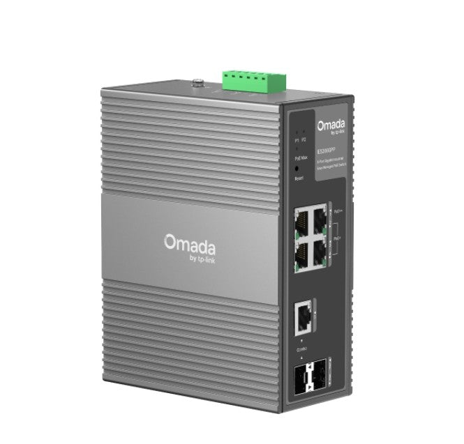 TP-Link IES206GPP Omada 6-Port Gigabit Industrial Easy Managed Switch with 3-Port PoE+ and 1-Port PoE++ By TP-LINK - Buy Now - AU $384.88 At The Tech Geeks Australia