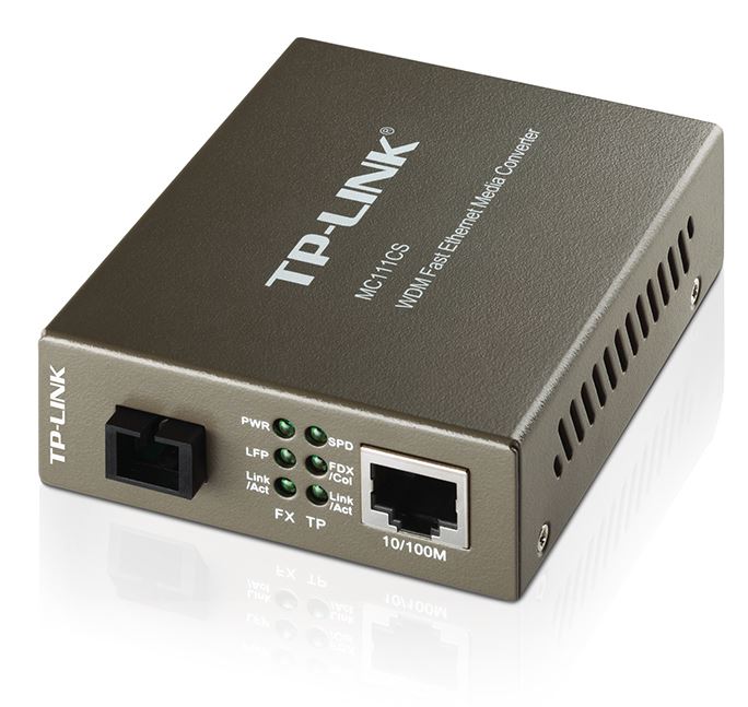 TP-Link MC111CS 10/100Mbps SC WDM Media Converter Monomode Simplex 10/100Base-TX, 100Base-FX standards Link Fault Passthrough and Far End Fault(LS) By TP-LINK - Buy Now - AU $24.85 At The Tech Geeks Australia