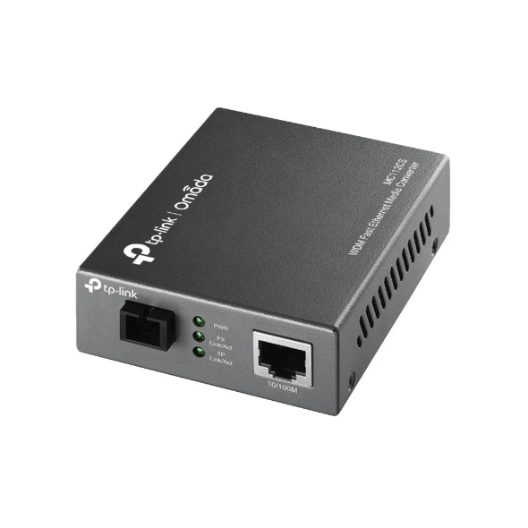 TP-Link MC112CS Media Converter SC WDM Monomodo Simplex 10/100Mbps RJ45 to 100M single-mode SC fiber Tx:1310nm Rx:1550nm up to 20km (LS) By TP-LINK - Buy Now - AU $24.85 At The Tech Geeks Australia