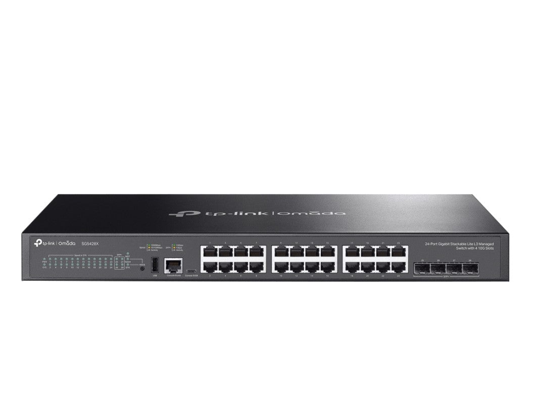 TP-Link SG5428X Omada 24-Port Gigabit Stackable Lite L3 Managed Switch with 4— 10G Slots By TP-LINK - Buy Now - AU $606.04 At The Tech Geeks Australia