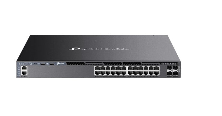 TP-Link SG6428XHP Omada 24-Port Gigabit Stackable L3 Managed PoE+ Switch with 4 10G Slots, Omada 24-PortGigabit Stackable L3 Managed PoE+ Switch with By TP-LINK - Buy Now - AU $2419.80 At The Tech Geeks Australia
