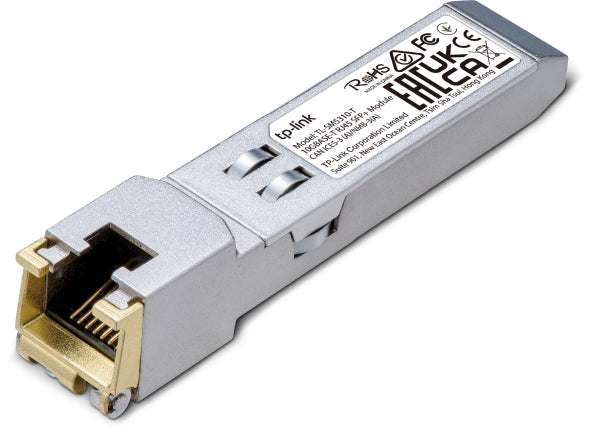 TP-Link TL-SM5310-T 10G BASE-T RJ45 SFP+ Module, Transmit data up to 30m* at 10 Gbps, Support DDM, Support TX Disable function, Metallic EnclosuRR By TP-LINK - Buy Now - AU $63.44 At The Tech Geeks Australia