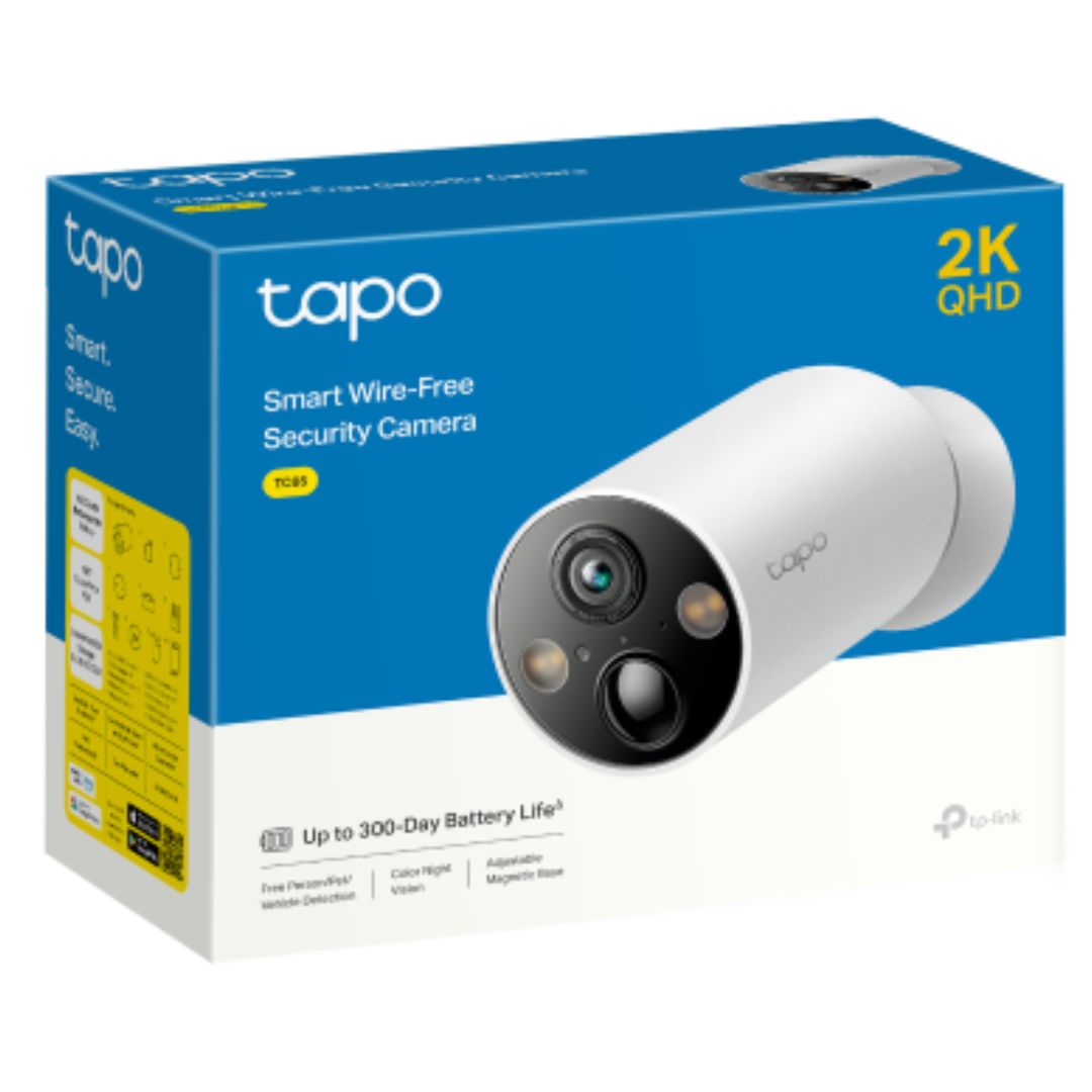 TP-Link TC85 V1.2 Smart Wire-Free Security Camera, 2K QHD (2560x1440), 2.4 GHz, Color Night Vision, Sound and Light Alarm, Remote Control, Two-Way A By TP-LINK - Buy Now - AU $153.47 At The Tech Geeks Australia