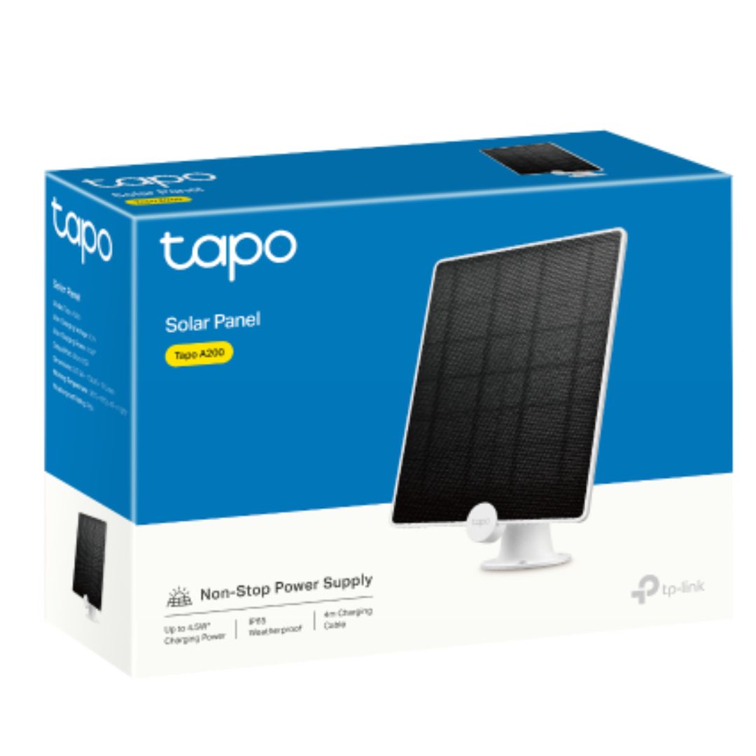 TP-Link Tapo A200 Tapo Solar Panel, Up to 4.5W Charging Power, 4M Charging Cable, 360° Adjustable Mounting Bracket By TP-LINK - Buy Now - AU $50.58 At The Tech Geeks Australia