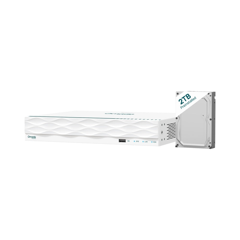 Omada B8S4-2T - TP-Link Omada 8MP Bullet PoE Security Camera System with 2TB HDD, 4 Cameras and 16-Channel NVR