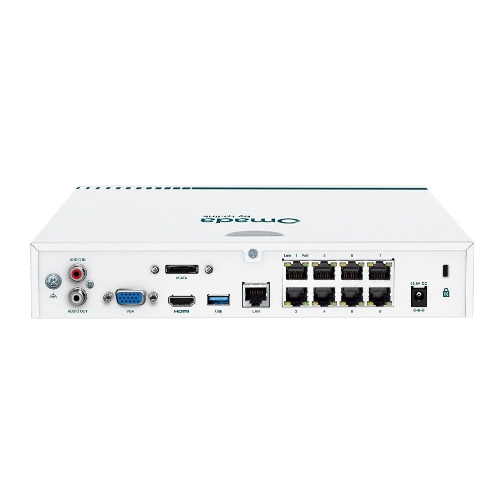 Omada NVR16-8P-2T(UN) - TP-Link Omada 16-Channel Network Video Recorder with 8-Port PoE+ and 2TB HDD (2)