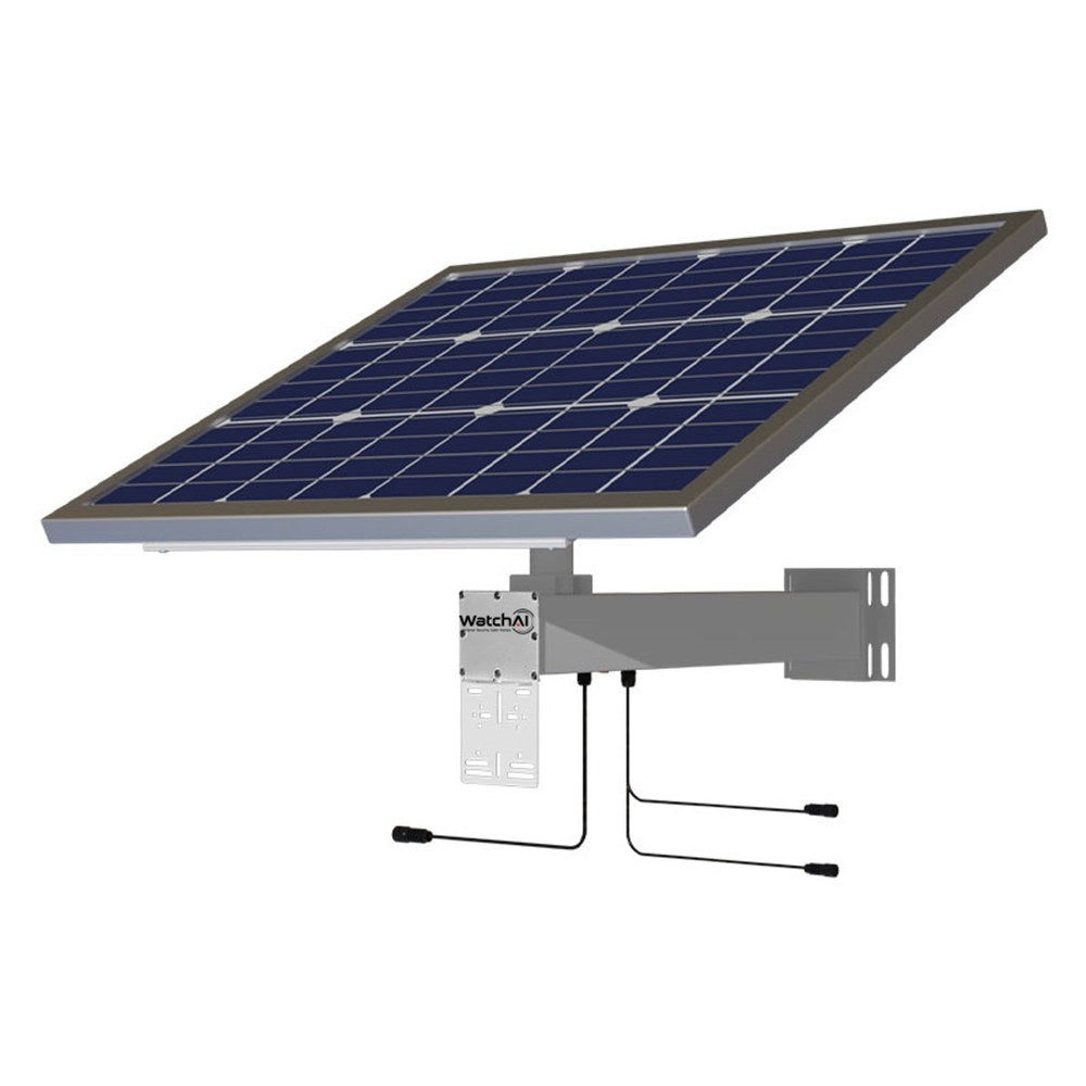 PS-60120 - WatchAI Solar Power System with Mounting Arm 12V 120W 60Ah