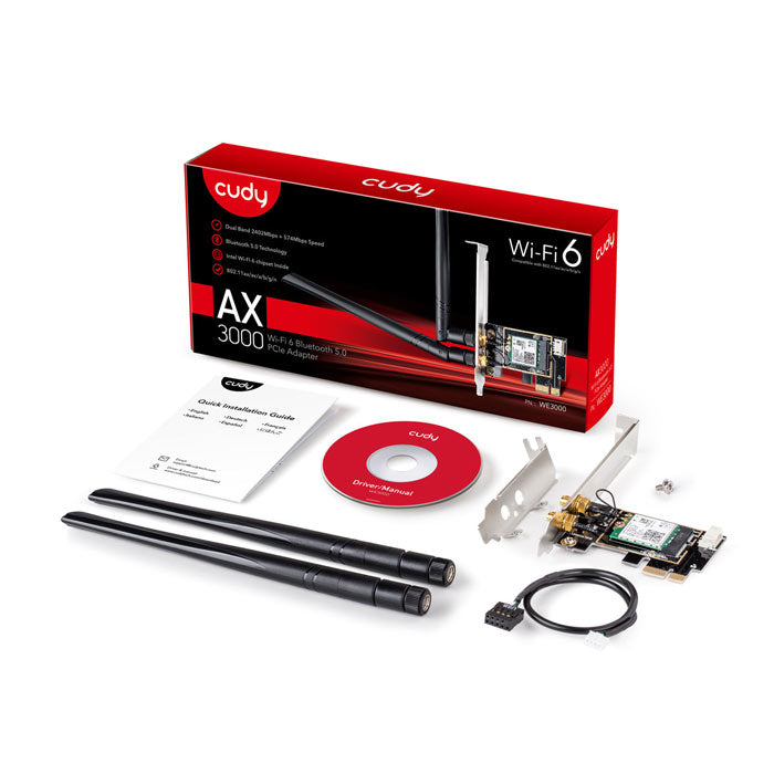 Cudy AX3000 WiFi 6 PCI Express Adapter By Cudy - Buy Now - AU $61.24 At The Tech Geeks Australia