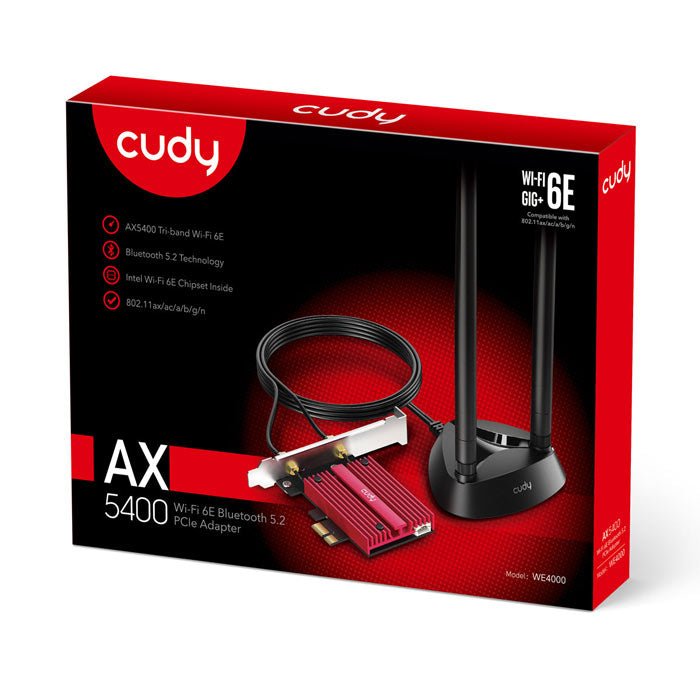 Cudy AX5400 WiFi 6E PCI Express Adapter By Cudy - Buy Now - AU $101.49 At The Tech Geeks Australia