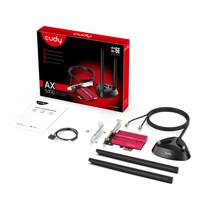 Cudy AX5400 WiFi 6E PCI Express Adapter By Cudy - Buy Now - AU $101.49 At The Tech Geeks Australia