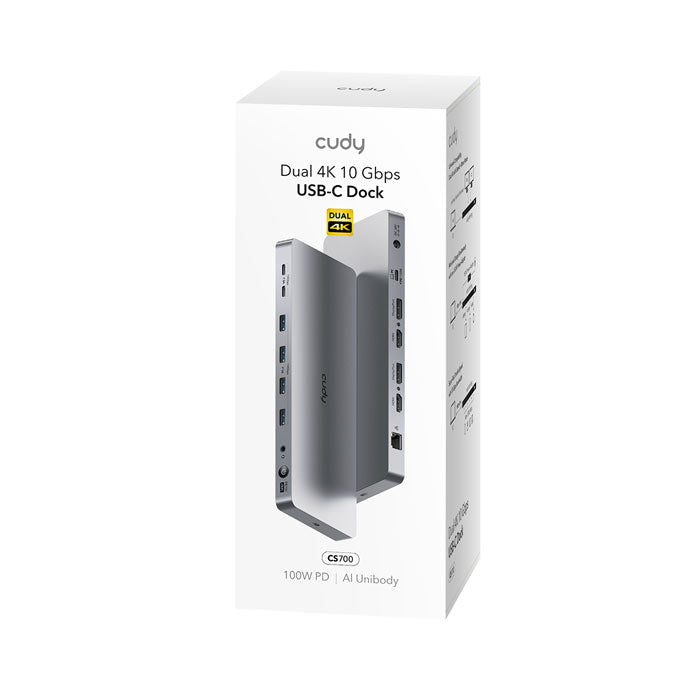 Cudy CS700 13-IN-1 10Gbps USB-C Dual 4K Docking Station | 150W PSU By Cudy - Buy Now - AU $411.08 At The Tech Geeks Australia