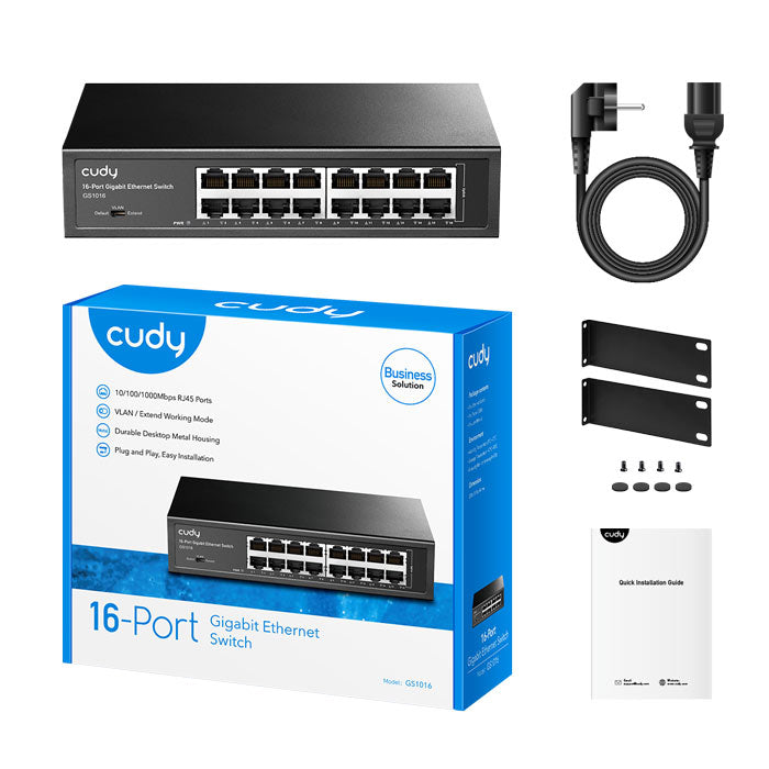 Cudy GS1016 16-Port Gigabit Metal Switch By Cudy - Buy Now - AU $99.22 At The Tech Geeks Australia