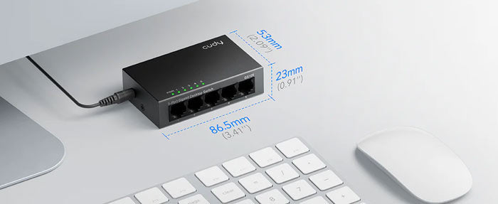 Cudy GS105 5-Port Gigabit Metal Switch By Cudy - Buy Now - AU $27.30 At The Tech Geeks Australia
