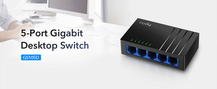 Cudy GS105D 5-Port Gigabit Desktop Switch By Cudy - Buy Now - AU $21.52 At The Tech Geeks Australia