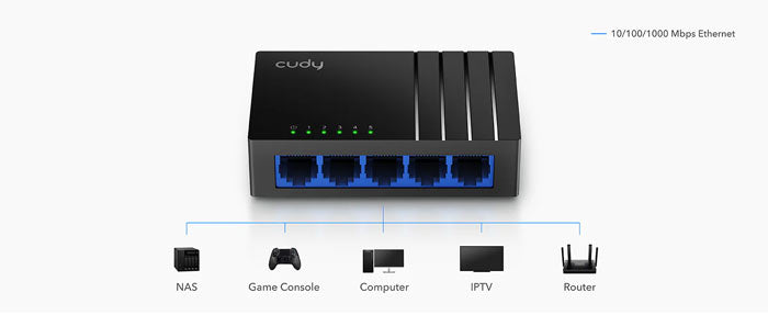 Cudy GS105D 5-Port Gigabit Desktop Switch By Cudy - Buy Now - AU $21.52 At The Tech Geeks Australia