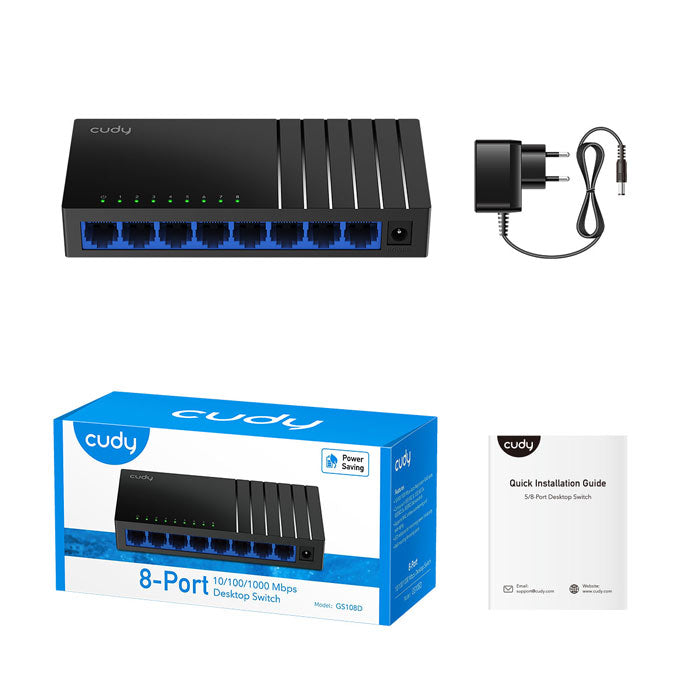 Cudy GS108D 8-Port Gigabit Desktop Switch By Cudy - Buy Now - AU $34.82 At The Tech Geeks Australia