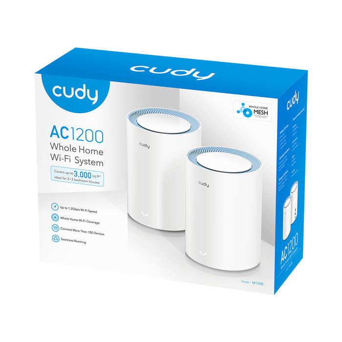Cudy M1200 AC1200 WiFi Mesh Solution (2-Pack) By Cudy - Buy Now - AU $86.78 At The Tech Geeks Australia