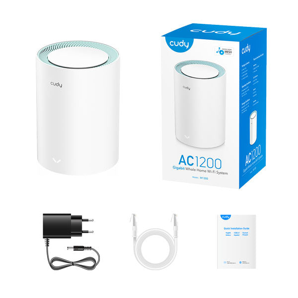 Cudy M1300 AC1200 WiFi Gigabit Mesh Solution with Gigabit Port (1-Pack) By Cudy - Buy Now - AU $74.91 At The Tech Geeks Australia