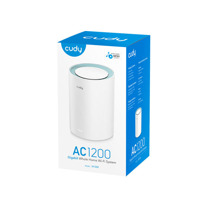 Cudy M1300 AC1200 WiFi Gigabit Mesh Solution with Gigabit Port (1-Pack) By Cudy - Buy Now - AU $74.91 At The Tech Geeks Australia