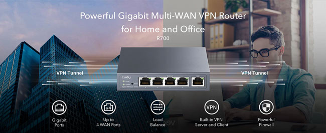 Cudy R700 Gigabit Multi-WAN VPN Router By Cudy - Buy Now - AU $83.64 At The Tech Geeks Australia