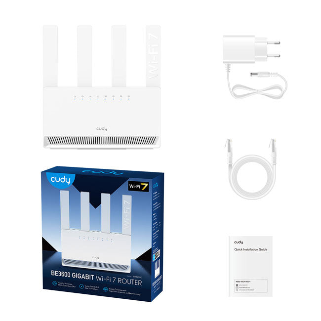 Cudy BE3600 Wi-Fi 7 Gigabit Router By Cudy - Buy Now - AU $123.90 At The Tech Geeks Australia