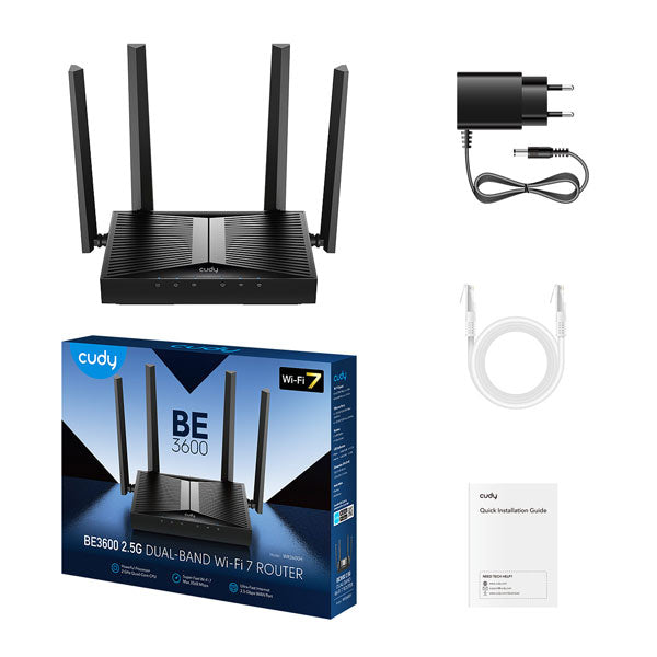 Cudy BE3600 Wi-Fi 7 Gigabit Router 2.5G By Cudy - Buy Now - AU $137.19 At The Tech Geeks Australia
