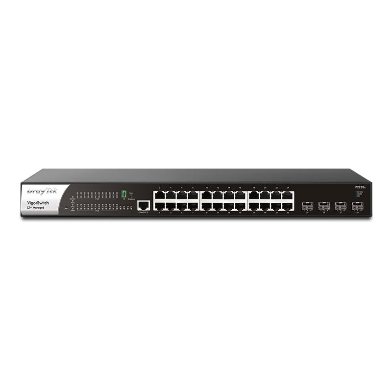 DSP2282X DrayTek VigorSwitch P2282x 28-Port L2+ Managed 10G PoE Switch By DrayTek - Buy Now - AU $840.22 At The Tech Geeks Australia