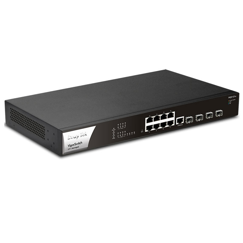 DSPQ2121x DrayTek VigorSwitch PQ2121x 2.5GbE L2+ Managed Switch with PoE+ By DrayTek - Buy Now - AU $482.87 At The Tech Geeks Australia
