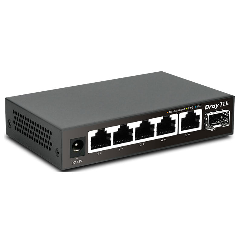 DSQ60X DrayTek VigorSwitch Q60x 2.5GbE/10G SFP+ multi-gig unmanaged switch By DrayTek - Buy Now - AU $96.54 At The Tech Geeks Australia