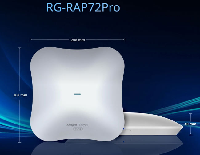 Ruijie RAP72Pro WiFi 7 BE5040 Dual-Band Ceiling Access Point (3)