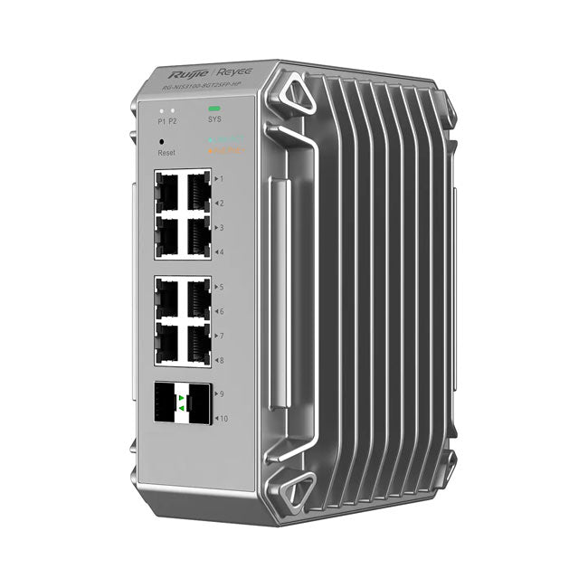 Ruijie Reyee RG-NIS3100-8GT2SFP-HP Industrial Managed Switch, 8-Port Gigabit PoE/PoE+, 2-Port SFP, 240W PoE Power budget By Ruijie - Buy Now - AU $1100 At The Tech Geeks Australia