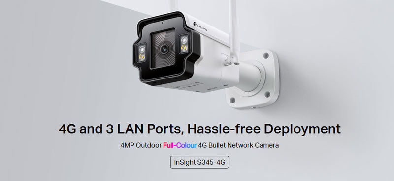 InSight S345-4G TP-Link VIGI 4MP Outdoor Full-Colour 4G Bullet Network Camera By TP-LINK - Buy Now - AU $362.73 At The Tech Geeks Australia