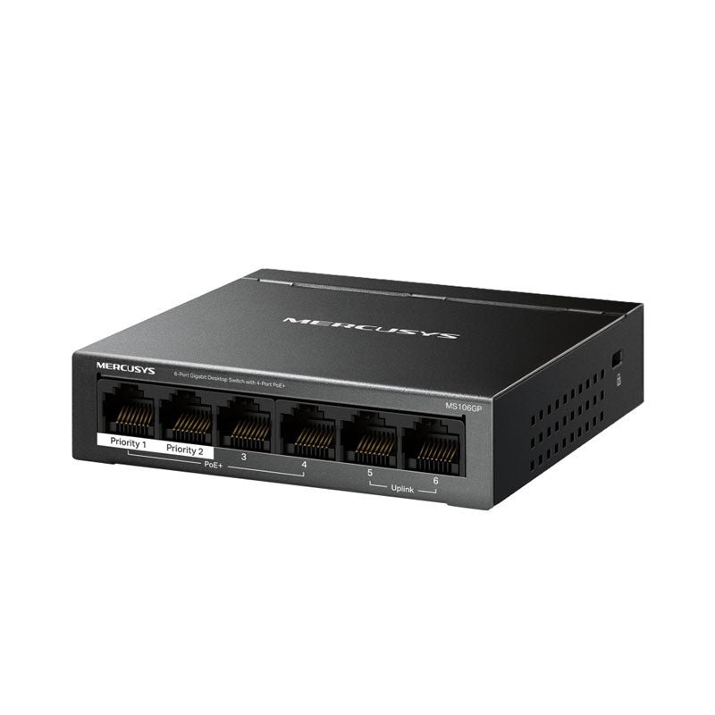 MS106GP - 6-Port Gigabit Desktop Switch with 4-Port PoE+ By TP-LINK - Buy Now - AU $73.22 At The Tech Geeks Australia