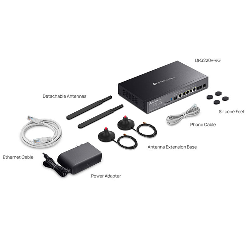 TP-Link DR3220v-4G Omada 4G+ Cat6 Gigabit Rackmount DSL Gateway By TP-LINK - Buy Now - AU $530.25 At The Tech Geeks Australia