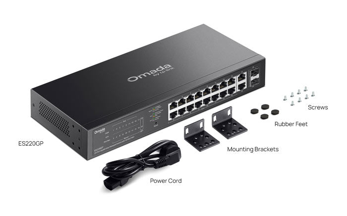 ES220GP TP-Link Omada 20-Port Gigabit Easy Managed Switch with 16-Port PoE+ By TP-LINK - Buy Now - AU $273.48 At The Tech Geeks Australia