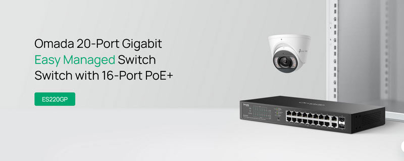 ES220GP TP-Link Omada 20-Port Gigabit Easy Managed Switch with 16-Port PoE+ By TP-LINK - Buy Now - AU $273.48 At The Tech Geeks Australia