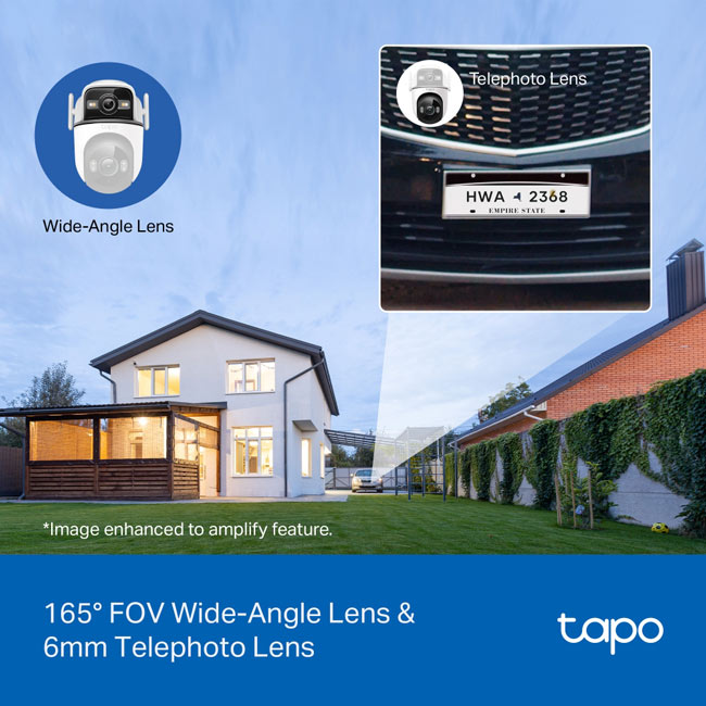 TC47 - TP-Link TAPO Outdoor Dual Lens Pan/Tilt Security Camera By TP-LINK - Buy Now - AU $176 At The Tech Geeks Australia