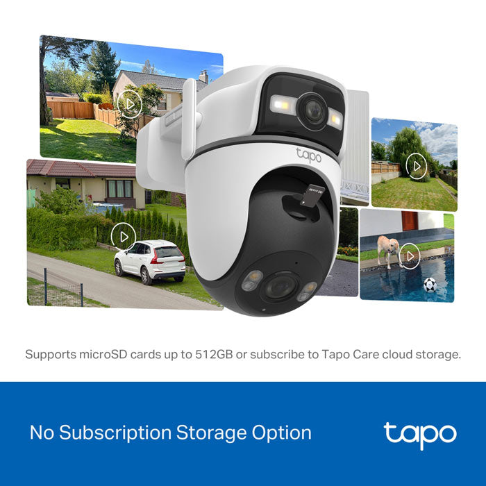 TC47 - TP-Link TAPO Outdoor Dual Lens Pan/Tilt Security Camera By TP-LINK - Buy Now - AU $176 At The Tech Geeks Australia